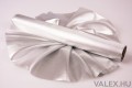 Valex Decor Fényes Organza 36cm x 5m - Fehér - Ezüst