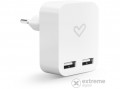 ENERGY SISTEM Energy Home Charger 2.4A Dual USB hálózati USB töltő, fehér