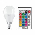 Osram E14 LED Star+ 5,5W 470lm RGBW, távirányítóval szabályozható - 40W izzó helyett