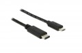 Delock Átalakító Kábel - USB Type-C 2.0 (apa) -> USB2.0 microB (apa) - 1m (83602)