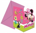 Minnie Disney party meghívó happy 6 db-os
