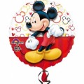 Mickey Disney fólia lufi piros 43cm