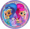 Shimmer és Shine papírtányér kis állatok 8 db-os 23cm