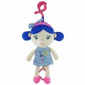 Baby Mix Fejlesztő zenélő rongybaba tengerész lány blue