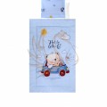 LORELLI 4 részes ágyneműgarnitúra - Bear &amp; Car Blue