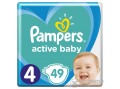 PAMPERS Active Baby Value Pack pelenka, 4-os méret, 49 db