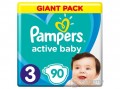 PAMPERS Active Baby Giant Pack pelenka, 3-as méret, 90 db