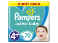 PAMPERS Active Baby Giant Pack pelenka, 4+-os méret, 70 db