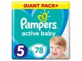 PAMPERS Active Baby Giant Pack Plus pelenka, 5-ös méret, 78 db