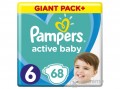 PAMPERS Active Baby Giant Pack Plus pelenka, 6-os méret, 68 db
