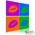 Kép - Kisses: Pop art 80x80 cm