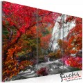 ArtGeist sp. z o o. Kép - Beautiful Waterfall: Autumnal Forest