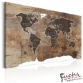 ArtGeist sp. z o o. Kép - World Map: Wooden Mosaic