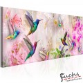 ArtGeist sp. z o o. Kép - Colourful Hummingbirds (1 Part) Narrow