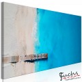 ArtGeist sp. z o o. Kép - Sea and Wooden Bridge (1 Part) Narrow Blue