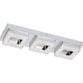 EGLO FRADELO LED FALI/MENNYEZETI LÁMPA 3X4W 1200LM 44X12X6CM ACÉL/MŰANYAG/KRISTÁLY