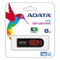 Egyéb Adata USB Pendrive 8 GB 2.0 Black/Red (AC008-8G-RKD)