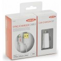 Egyéb EDNET Apple Car Charger Set White (31044)