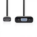 Egyéb Nedis HDMI to VGA Adapter Black (CCGB34900BK02)