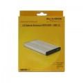 Egyéb USB 3.0 2,5" SATA HDD ház Delock Silver (42486)
