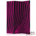 ArtGeist sp. z o o. Paraván - Zebra pattern (violet) [Room Dividers]