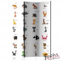 ArtGeist sp. z o o. Paraván - Learning by playing (animals) [Room Dividers]
