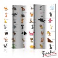 Paraván - Learning by playing (animals) [Room Dividers]
