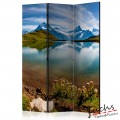 ArtGeist sp. z o o. Paraván - Lake with mountain reflection, Switzerland [Room Dividers]