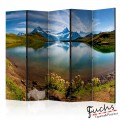 Paraván - Lake with mountain reflection, Switzerland [Room Dividers]