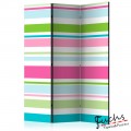 ArtGeist sp. z o o. Paraván - Bright stripes [Room Dividers]