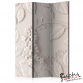 ArtGeist sp. z o o. Paraván - Paper Flowers (Cream) [Room Dividers]