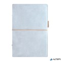 FILOFAX Gyűrűs kalendárium Domino Soft &quot;M&quot; méret fehér lapos halvány kék műbőr 2020.