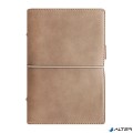 FILOFAX Gyűrűs kalendárium Domino Soft &quot;M&quot; méret fehér lapos barna műbőr 2020.