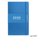TOPTIMER Határidőnapló Rainbow T018 A/5 heti fehér lapos pontozott belíves világoskék 2020.