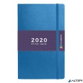 TOPTIMER Határidőnapló Rainbow T014 B/6 heti fehér lapos pontozott belíves lila 2020.