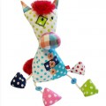 Bobobaby patchwork plüss játék csörgővel - lovacska