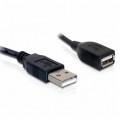 Delock kábel USB 2.0 A-A male to female hosszabbító, 0.15 m (82457)