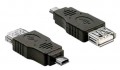 Delock Átalakító USB mini male > USB 2.0-A female OTG (65399)