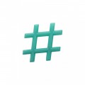 AKUKU Hűsítő rágóka Hashtag zöld
