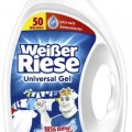 Weiser Riese 2,5 L Mosógél Fehér ruhákhoz 50 mosás (Osztrák termék.)