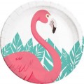 Home Party Service Kft Flamingó papírtányér fehér 8 db-os 23cm