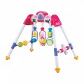 Baby Mix Gyerek zenélő fejlesztő babatornáztató állvány De Lux pink