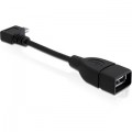 Egyéb Delock USB 2.0 Micro OTG 90 Cable 0.1M (83104)