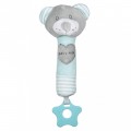 Baby Mix Sípolós plüss játék rágókával máci menta