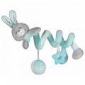 Baby Mix Spirálos játék kiságyra nyúl minta