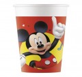 Mickey Disney papír pohár piros 8 db-os 200ml