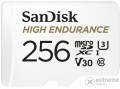 SanDisk 256GB High Endurance MicroSDXC memóriakártya, 100 MB/S,C10,U3,V30,A2