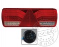 TruckerShop FULL LED hátsó lámpa kerekített sarkú, háromszög prizmával, 24V JOBB