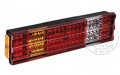 TruckerShop Full LED hátsó lámpa 6 kamrás bordás bal vezetékes 24V