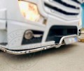 TruckerShop Mercedes Actros MP4 / MP5 inox lökhárító konzol széles fülke, hajlított